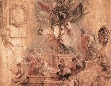 Rubens The Triumphal Car of Kallo Sketch. ������, ����� �����