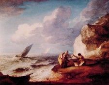 A Rocky Coastal Scene. , 