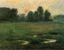 Adams John Ottis An August Sunset Prarie Dell. ,  Ottis
