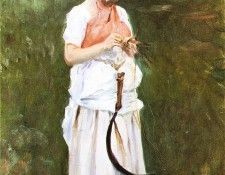 Sargent John Singer Girl with a Sickle. ,  