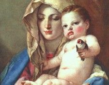 Tiepolo Madonna of the Goldfinch. ,  