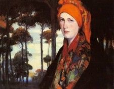 Zaragoza Fernando Sotomayor Y S Peasant Woman By A Wooded Forest. ,  