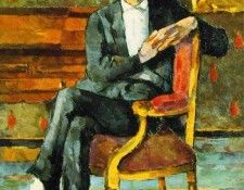 CeZANNE CHOQUET SEATED,C.1877, GALLERY OF FINE ARTS,COLUMBUS. , 
