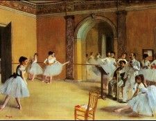Degas Dance Lesson, 1872. ����, �����-������-����