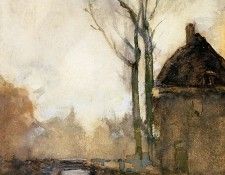 Weissenbruch Jan House near canal Sun. Weissenbruch, �� �������