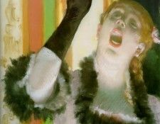singer with glove. , --