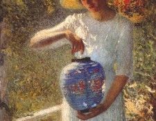 turner girl with lantern 1914. 