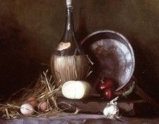 Still Life with Wine Flask Eggs and Cheese. Hyde, �����
