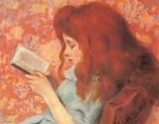 Zandomeneghi Federigo Young Girl Reading. Zandomeneghi, ��������