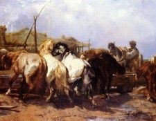 Schreyer Adolph The Watering Place. ������, ������