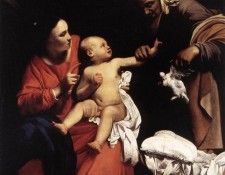 SARACENI Carlo Madonna And Child With St Anne. Saraceni 