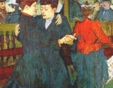lautrec at the moulin rouge two women waltzing 1892. �����-������, ���� ��