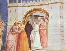 Giotto   Scrovegni   [06]   Meeting at the Golden Gate. ������ �� �������