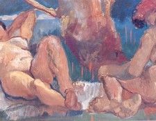 ls PereDaura 053 Dos nus sota un arbre. ������, Pere