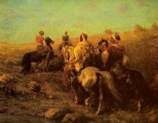 Screyer Adolf Arabian Horsemen Near A Watering Place. , 