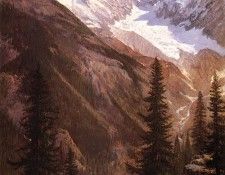 Bierstadt Albert Canadian Rockies Asulkan Glacier. , 