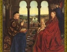 PO Vp S1 24 Jan Van Eyck-La Vierge au chancelier Rolin. ,  