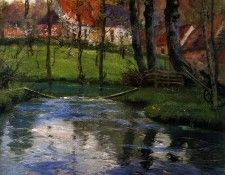 Frits Thaulow The Old Church by the River. Thaulow 