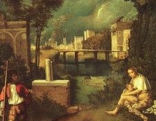 GIORGIONE THE TEMPEST, 1505-10, GALLERIE DELLACCADEMIA, VEN. ���������