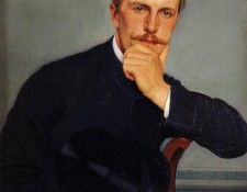 Vallotton Felix Portrait of the Artist-s Brother with Hat. , 