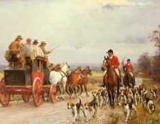 Wells John Sanderson A Hunt Passing A Coach. ,  