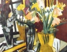 beckmann floral still life with mirror 1927. , 