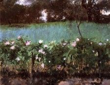 Sargent John Singer Landscape with Rose Trellis. ,  