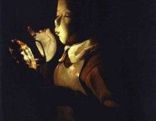 Boy Blowing at Lamp ABC. ��� ���� �� ��