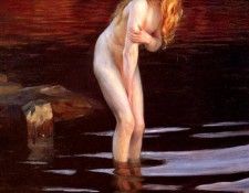 Chabas Paul Emile La Baigneuse. Chabas ���� �����