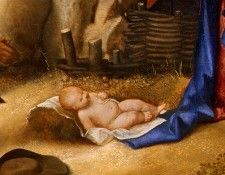 GIORGIONE THE ADORATION OF THE SHEPHERDS, DETALJ 6. 