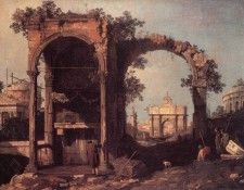 CANALETTO Capriccio Ruins And Classic Buildings. 