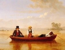 Clonney, James Goodwyn - Fishing Party on Long Island Sound (end. Clonney,  