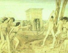 Degas Young Spartans, 1860, Art Institute of Chicago. ����, �����-������-����