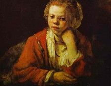 Rembrandt - Young Girl at the Window. ��������� ������� ��� ����