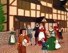 Ba 0004 Eighteen year old William Shakespeare leaves Avon for London 1584 DianeStanley sqs. ������, �����