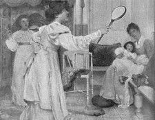 Alma Tadema Laura Battledore and Shuttlecock c1890. �����-������ �������