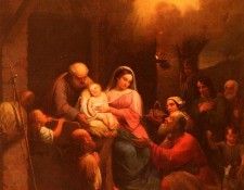 Sciavoni Natale La Visita De Pastori Al bambino Gesu Nel Presepio. Schiavoni, Natale