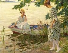 Cucuel Edward An Afternoon On The Lake. Cucuel, 