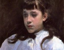 Sargent John Singer Young Girl Wearing a White Muslin Blouse. ,  