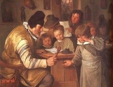 Steen The Schoolmaster, 1663-65, oil on canvas, National Gal. , 