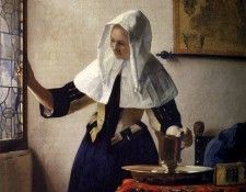 Young Woman with a Water Pitcher. Vermeer, Johannes