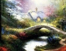 JLM-Thomas Kinkade-Brookside Hideaway.  