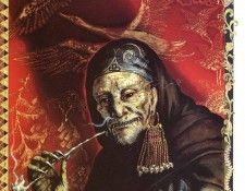 Baba Yaga Smoking. �������, Kinuko Y