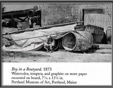 zFox SWD WH 15 Boy In a Boatyard 1873. , 