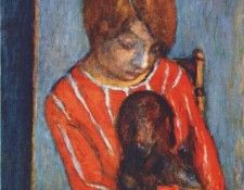 bonnard woman and dog 1922.  