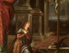 TIZIANO ST CATHERINE OF ALEXANDRIA AT PRAYER 1567 68 BOST. ������ (������� ��������)