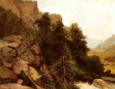 Calame Alexandre Landschaftsstudie  1851.  
