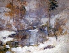 Twachtman John Henry Winter harmony Sun 2. Twachtmann,  