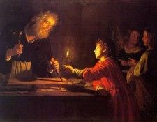 HONTHORST Gerrit van Childhood Of Christ. Honthorst,  