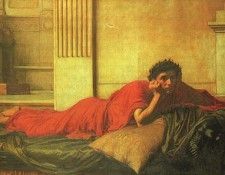 the remorse of nero after the murdering of his mother JW. ,  
